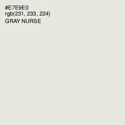 #E7E9E0 - Gray Nurse Color Image